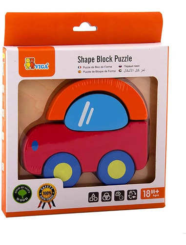 Puzzle Silueta Auto 5 Piezas Viga