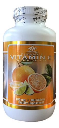 Nu Health Vitamina C Masticable 500mg 300 Comprimidos