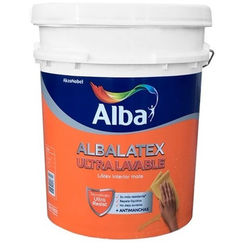 Albalatex Ultra Lavable Interior Mate Blanco 20 L 