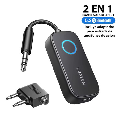 Adaptador Receptor Transmisor Bluetooth 3.5mm Manos Libres