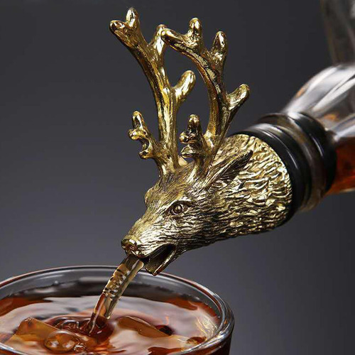3 Animal Deer Wine Aerator Pourer Con Tapón De Silicona