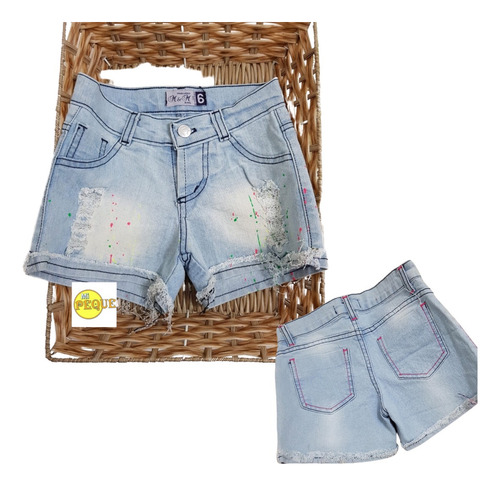 Short Niñas, Jean, Gabardina, Varios Diseños, Ropa Verano