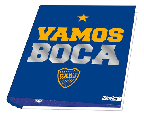 Carpeta Boca Juniors A4 2 X 40 2 Aros Mooving Original