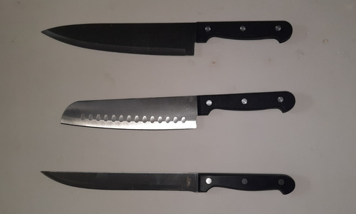 ** Set De 5 Cuchillos + Chaira De Cocina + Barra Imantada *