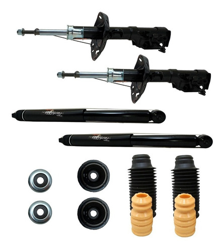 Kit Amortecedores Honda Fit + Kit Batente 2009 2010 2011 2012 2013 2014