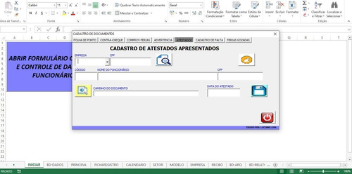 Imagem 6 de 9 de Rh Cadastro E Controle De Funcionário Multi-empresa Excelvb