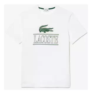 Remera Lacoste Con Cocodrilo En Efecto 3d Hombre Th1218-00