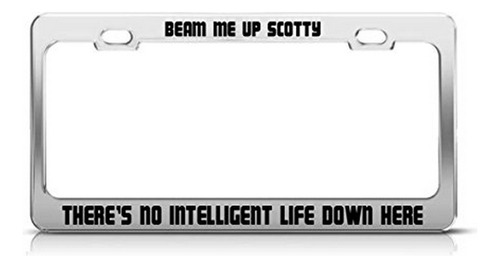 Portaplacas  Beam Me Up Scotty  Para Coche