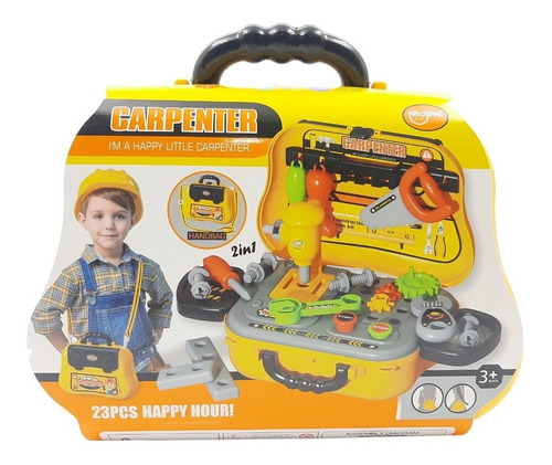 Disfraz De Maestro Constructor Con Accesorios Para Niños