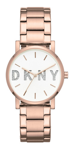 Reloj Dama Dkny Ny2654 Color Oro Rosado De Acero