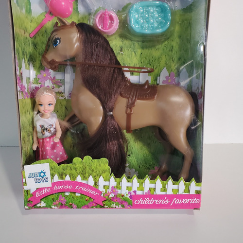 Muñequita Set Con Caballo Jugete Y Accsorios (Usado)