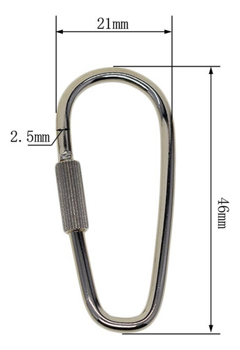 2 X 10x Robusto Tornillo De Latón Bloqueo Llavero Llavero