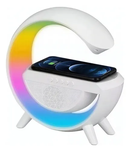 Parlante Genérica caixa de som Luminária de Mesa Smart portátil con bluetooth y wifi blanco