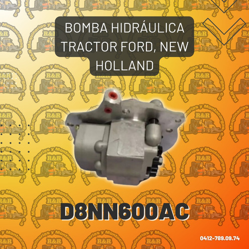 Bomba Hidráulica Tractor Ford, New Holland D8nn600ac