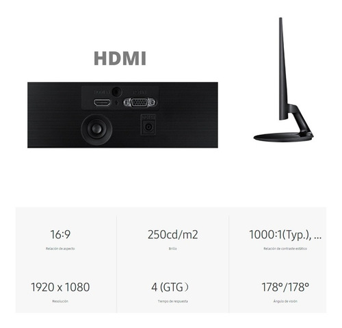Monitor Samsung 27 F350 Led Full Hd 60hz 180p Pce