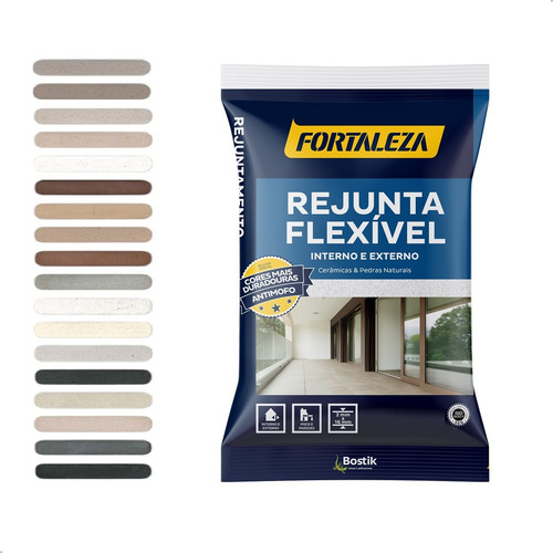 Rejunte Para Piso Cerâmico 1kg - Várias Cores - Fortaleza