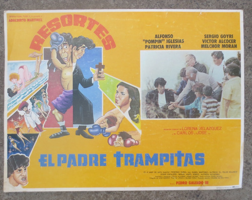 Antiguo Cartel De Cine Lobby Card El Padre Trampitas!