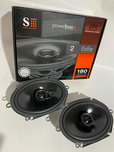 Parlantes Para Carro Powerbass S-6802  6x8 180watts