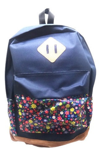 Bolso Morral Universitario Colegial Estilo Jansrt Dark Flowe