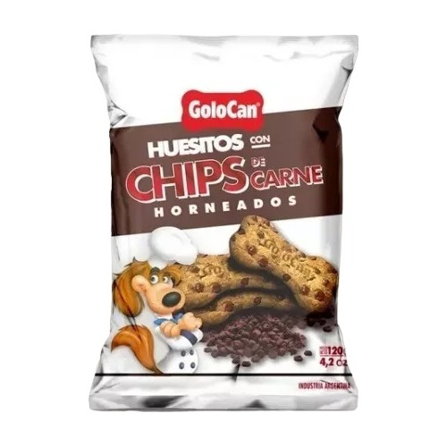 Golocan Huesitos Con Chips De Carne Horneados X 120 Grs.