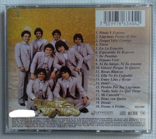 Cd Los Yonics Nuestras Consentidas (Usado)