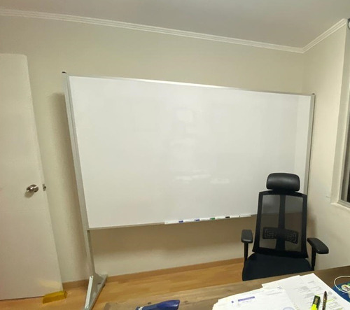 Pizarra Acrilica Blanca Con Ruedas Y Frenos 1.2mx2.0m