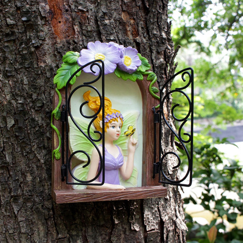 Ventana De Hadas Para Adorno De Árbol, Decoración Del