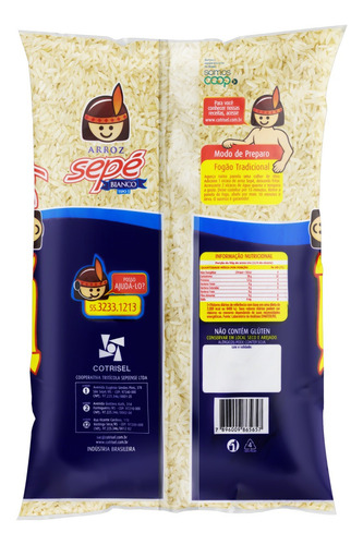 Arroz Polido Tipo 1 Sepé Bianco Pacote 5kg