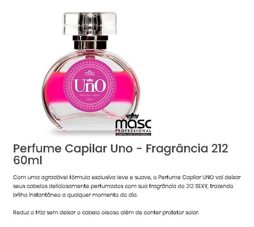 Imagem 3 de 6 de 02 Uns Perfume Para Cabelo - Reduz O Frizz, Protetor Solar