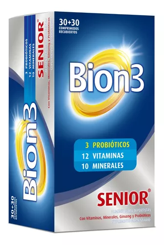 BION 3 SENIOR X 30 COMPRIMIDOS RECUBIERTOS - FarmaSmart