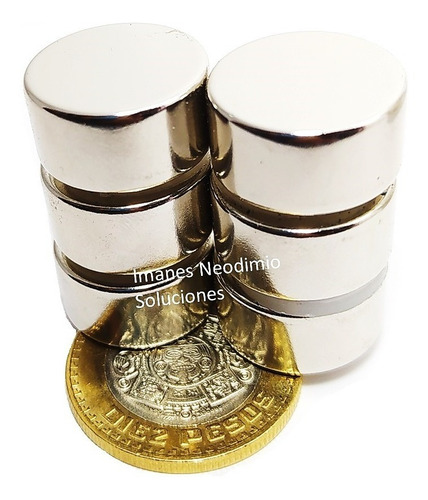 10 Imanes Neodimio Cilíndrico 20mm X 10mm Potentisimo Xto