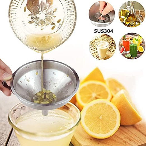 Kit Embudos Colador De Extracción Cocina Rellenar Líquidos