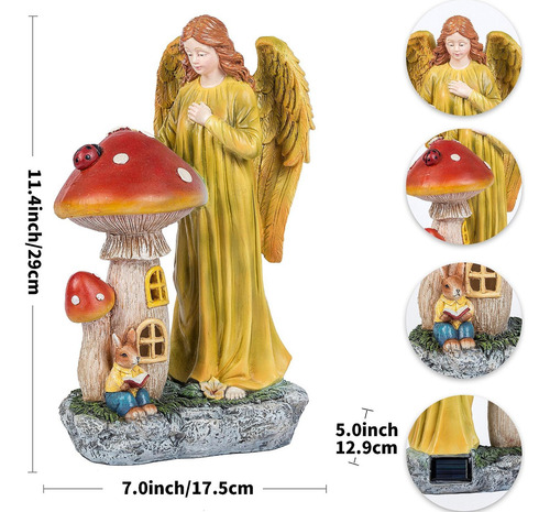 Figuras De Resina De Estatua De Seta De Ángel, Escultura