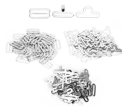 Juego De 50 Clips Ajustables Con Hebilla De Pajarita, Latón,
