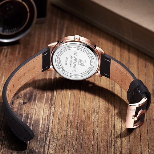 Naviforce Nf3001 Homens Assista Marca Esporte De Quartzo