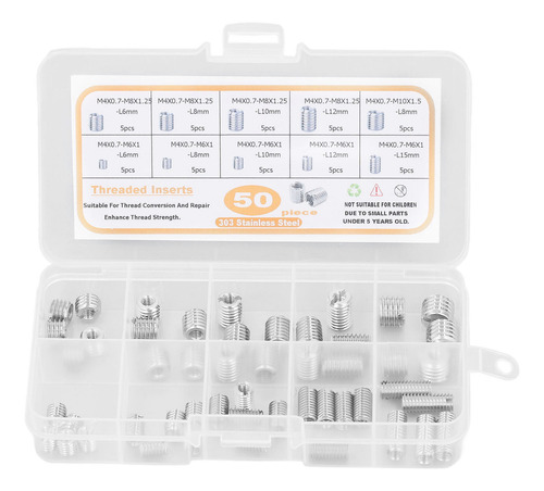 Insertos De Rosca De Acero Inoxidable, 50 Piezas, Inserto Ro