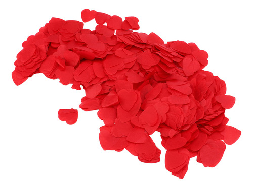 Red Confetti Paper 8 Packs 16000 Pcs Degradable Heart