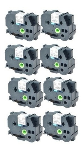 Imagen 1 de 5 de Negro 8pk Tz Tze 261 Tz261 Cinta De Marca Blanca Para Brothe