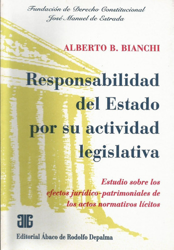 Responsabilidad Del Estado Actividad Legislativa Bianchi 