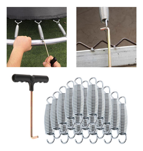 20 Piezas De Muelles De Trampolín, Piezas De 10cm