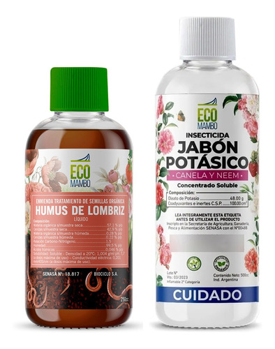 Ecomambo Humus De Lombriz Líquido 250ml Potásico 500cc