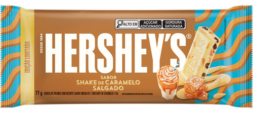 Barra De Chocolate Branco Salted Caramel Shake Hershey's