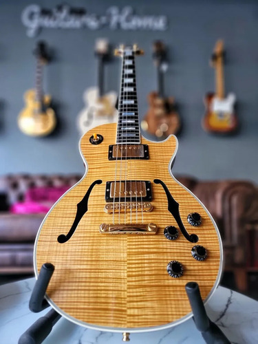 Gibson Les Paul Custom Florentine Plus 5a Custom Shop 1996 Diestro Natural Ebony (Usado)
