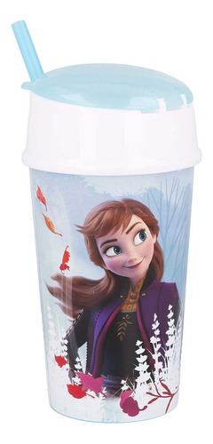 Vaso Porta Cereal Con Sorbete  Frozen Minnie Pony Original 