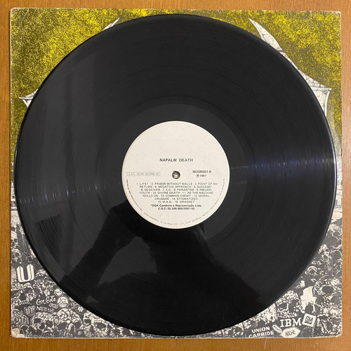 Lp Disco De Vinil Napalm Death Scum 1991 Rock Nacional N2 Estandar (Usado)