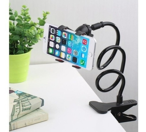 Imagen 2 de 4 de Soporte Pinza Celular Mesa Escritorio Cama Trabajo Casa