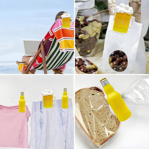 4 Clips Reutilizables Para Toallas De Playa Y Pinzas