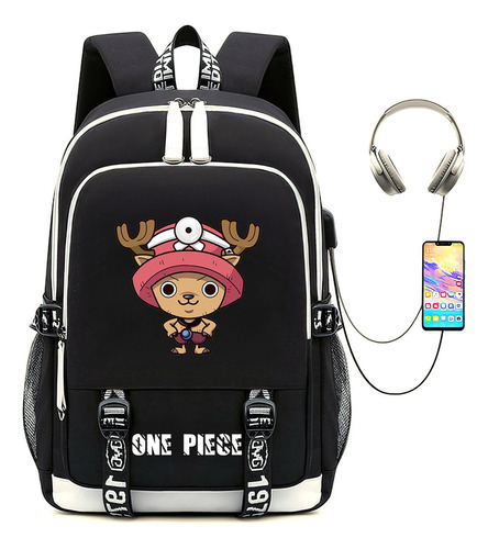Mochila Escolar Chopper De Gran Capacidad Para Kawaii Oxford