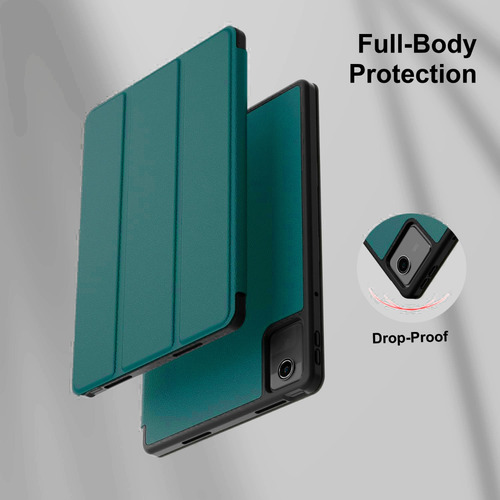 Funda Magnética Smart Cover Para Lenovo Tab M11/k11 Tb330fu Verde Oscuro