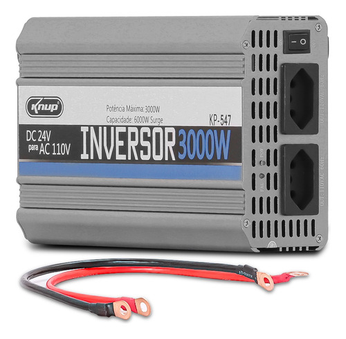 Inversor Tensão Veicular 3000w 24v Para 110v Modificada